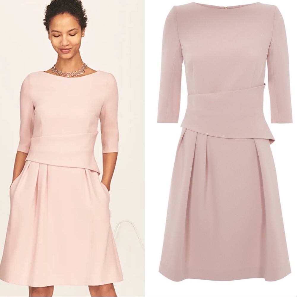 The Fold London Camelot Blush Pink Dress Size US 8 - Picture 1 of 13